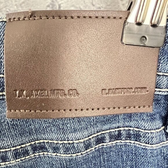 TK Axel Slim Boot Cut Denim Jeans Stretch Blue Men's size 40x30 Western - Picture 5 of 13